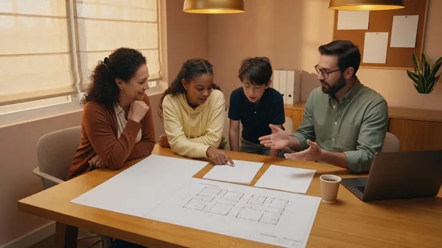 Family reviewing structure options with a consultant
