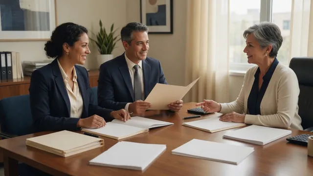 Family business partners opening a business bank account