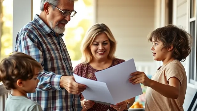 Three generations of a family on a porch, the kind of hand-off a trust is written for