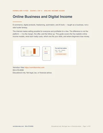 Cover of Guide 2, Online Business and Digital Income