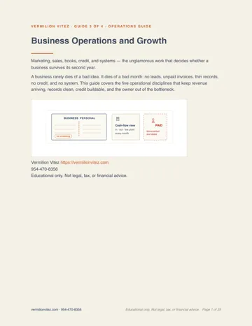 Cover of Guide 3, Business Operations and Growth